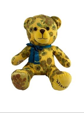 Build A Bear Vincent Van Gogh Museum Limited Edition “Sunflower” Plush Bear Bow